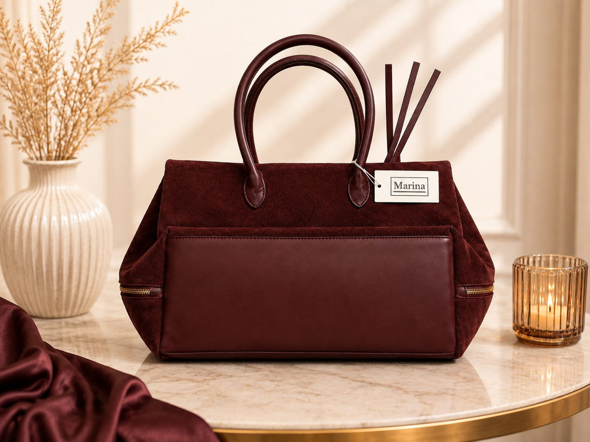 Sac Marina – Suédine Bordeaux