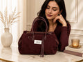 Sac Marina – Suédine Bordeaux