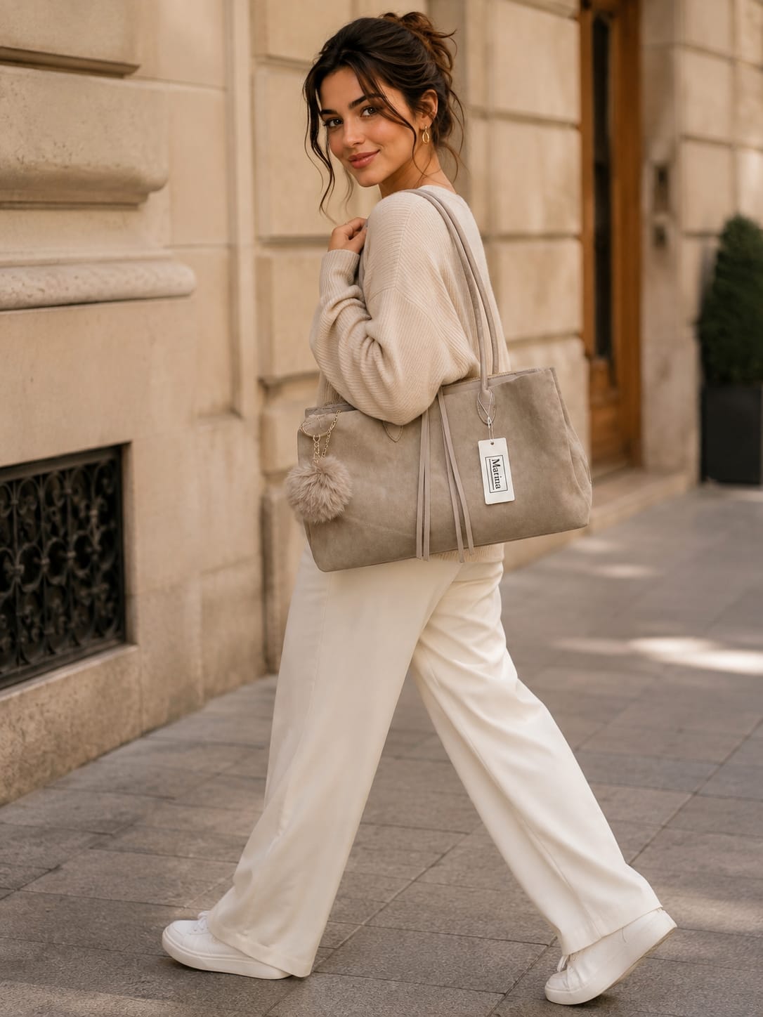 Sac Marina Taupe - dimensions et vue complète