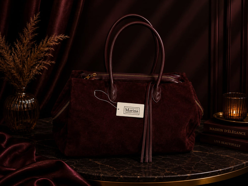 Sac Marina bordeaux – vue de face