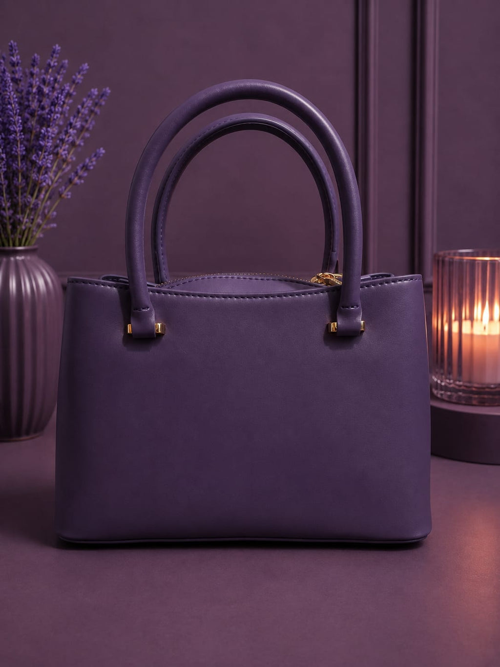Sac Angelo violet - vue de face