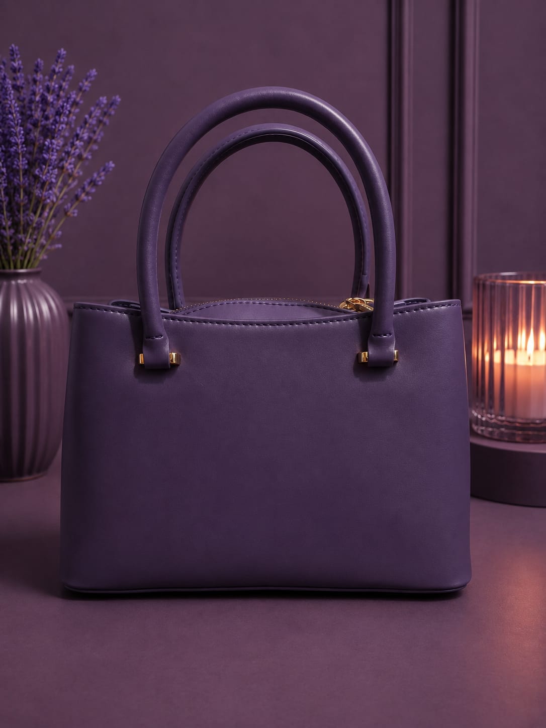 Sac Angelo violet - vue de face