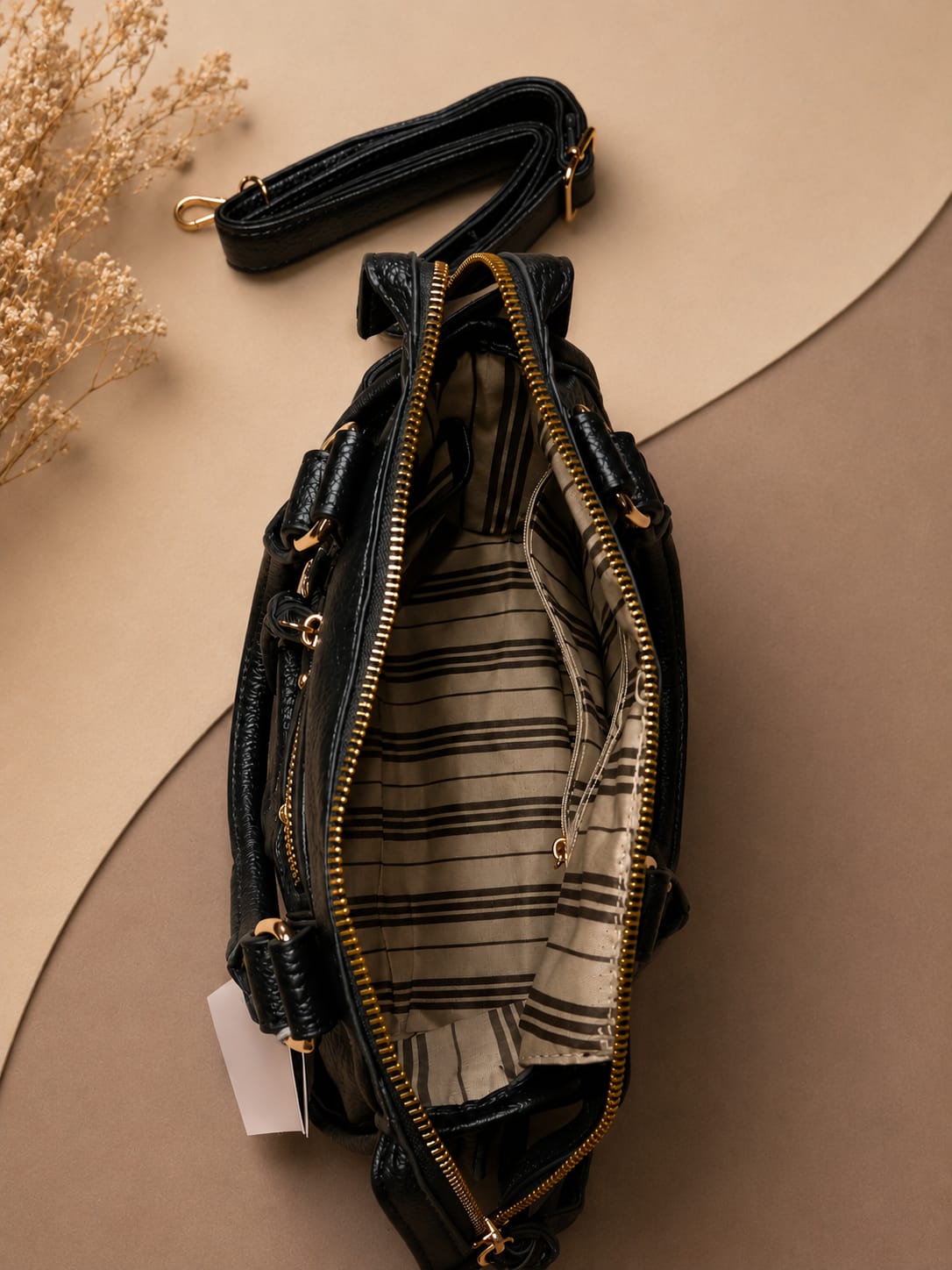 Sac Moto Noir – vue lifestyle