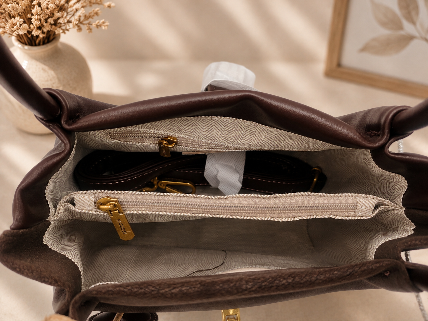 Sac à main Micussi – Marron