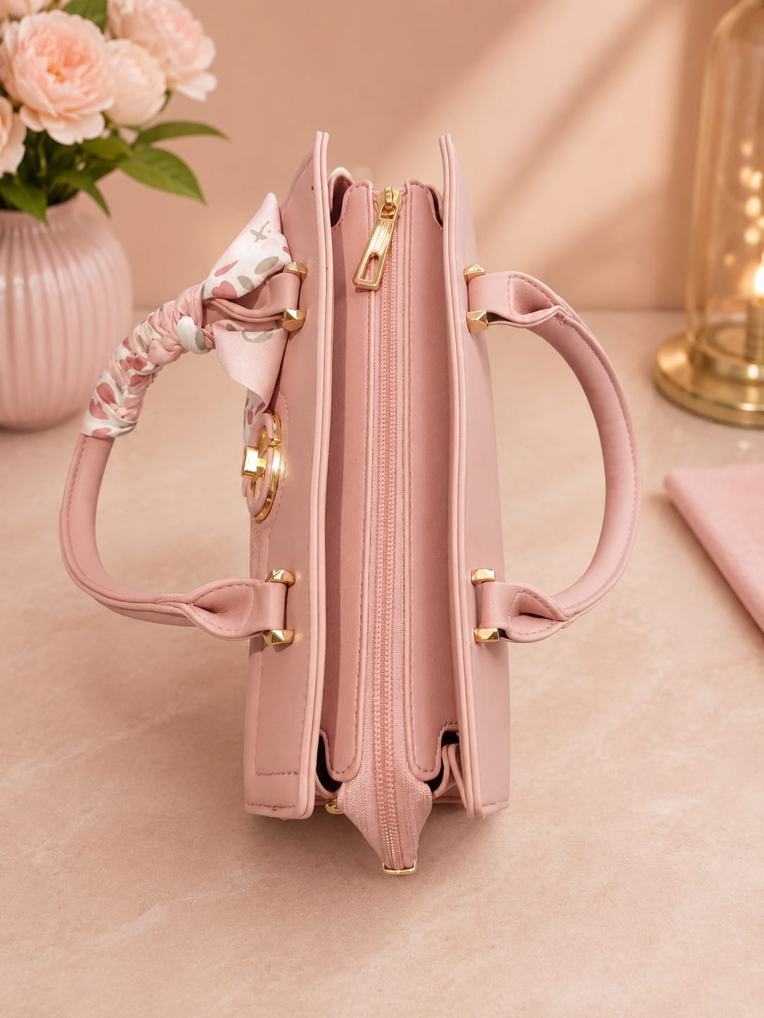 Sac à main rose - dimensions et poids